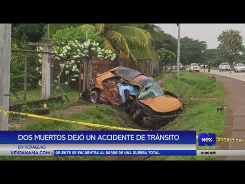 Dos vi?ctimas fatales dejo? un accidente de tra?nsito en Veraguas