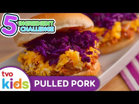 5 INGREDIENT CHALLENGE 👨‍🍳 Pulled Pork Sandwiches 🥪 Cooking & Recipes For Kids | TVOkids