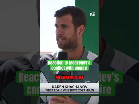 “Sometimes you’re just FREAKING OUT”  says Khachanov #medvedev #montecarlo #johnmcenroe #khachanov