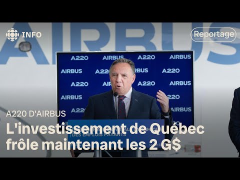 Québec réinvestit plus de 400 M$ dans la production du A220 d’Airbus