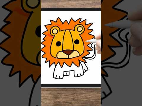 Dibuja un león muy fácil