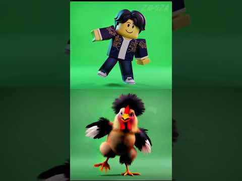 When a Chicken Becomes a K-Pop Star #roblox #demonhunters #chiken