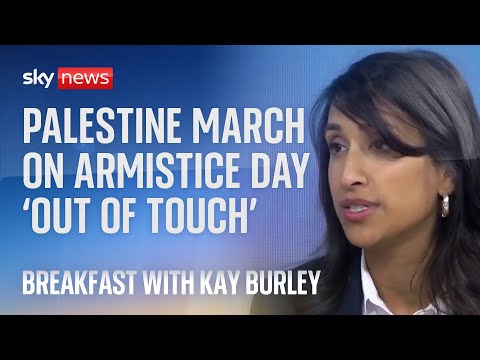 Pro-Palestinians due to march on Armistice Day 'should think carefully', says energy secretary
