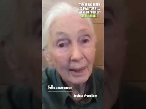 Jane Goodall Talks Survival On Earth Day | #earthday #newtech #electricvehicle #shorts | EV Ultimo