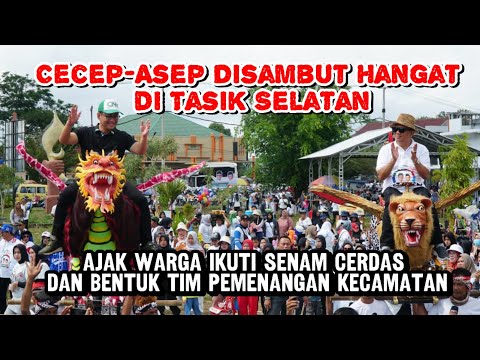 Cecep-Asep Disambut Hangat di Tasik Selatan, Ajak Warga Ikuti Senam Cerdas