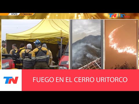 CÓRDOBA I Sigue activo el incendio en el cerro Uritorco
