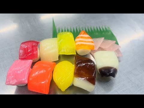 【製造風景】にぎり寿司 キャンディの作り方 / ミニチュア 飴細工 / How to make candy / Japan / Kyoto / SUSHI candy / making　/　2025