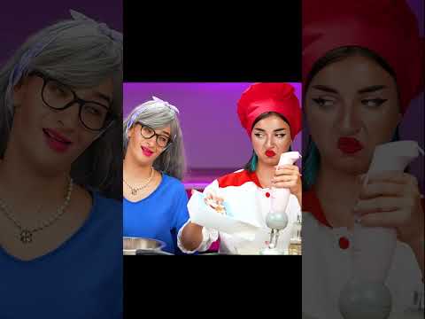 Jedan momak pokušava napraviti testo kao baka i šef kuće.