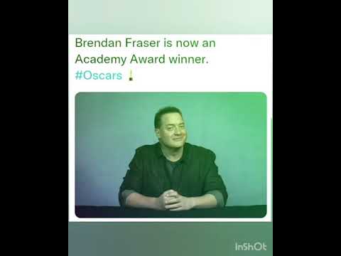 Brendan Fraser is now an Academy Award winner. #Oscars   