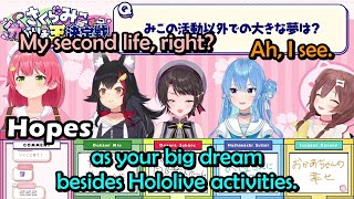 Subaru, Suisei, Mio & Korone Try to Guess Miko’s Dream to Erase Her Fu