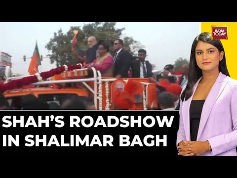 Delhi Election 2025: HM Amit Shah's Roadshow In Shalimar Bagh | BJP's Delhi Campaign Hits Top Gear