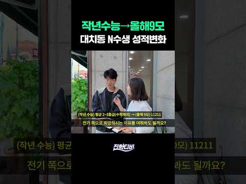 <strong>작년</strong> 수능 ▶ 올해 9모, 대치동 N수생들의 성적 변화는?｜궁금하주🙄