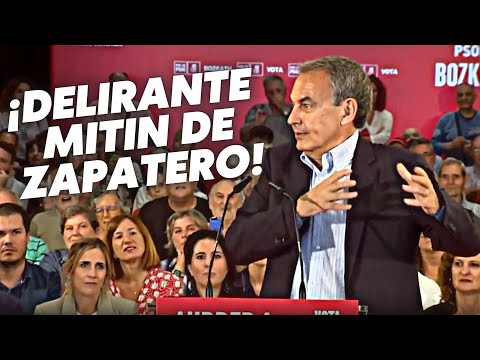 El delirante mitin de Zapatero hunde al PSOE: El infinito es infinito