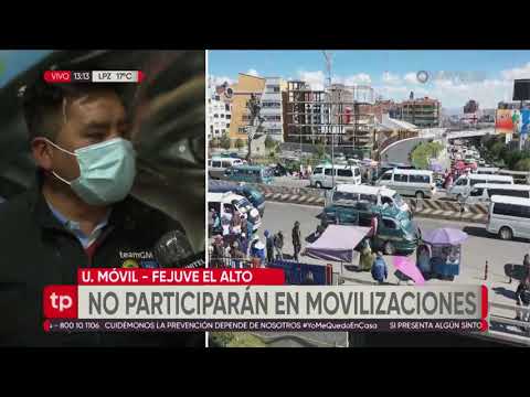 Fejuve de El Alto anuncia que no participará en movilizaciones de la Central Obrera