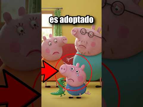 GEORGE ES ADOPTADO 😨 #peppapig #josativi #shorts #youtube