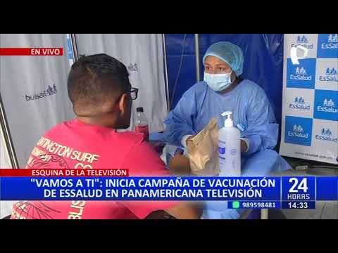24Horas VIVO Inicia campaña de vacunación de EsSalud en Panamericana Televisión