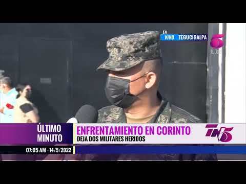 Al menos dos agentes heridos de enfrentamiento en Corinto frontera a Guatemala