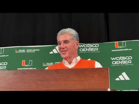 Miami Hurricanes Athletic Director Dan Radakovich Oct. 28