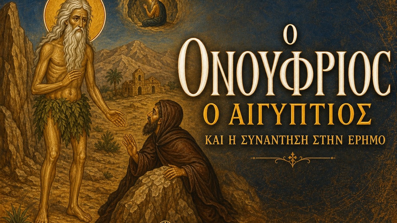 Ο Όσιος Ονούφριος ο Αιγύπτιος και η συνάντηση στην έρημο