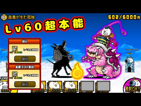 竜宮超獣キングガメレオン Lv60超本能 性能紹介【にゃんこ大戦争】