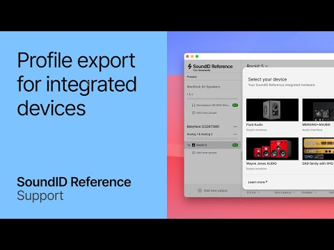 Exporting a SoundID Reference profile for supported devices