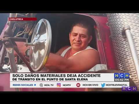 Fuerte accidente de tránsito en Santa Elena, Choluteca