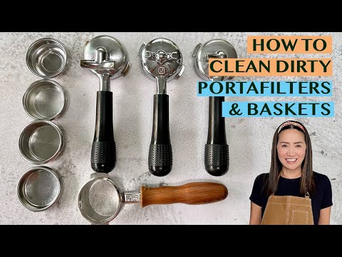 HOW TO CLEAN DIRTY PORTAFILTERS & BASKETS: DAILY & REGULAR CLEANING ROUTINES