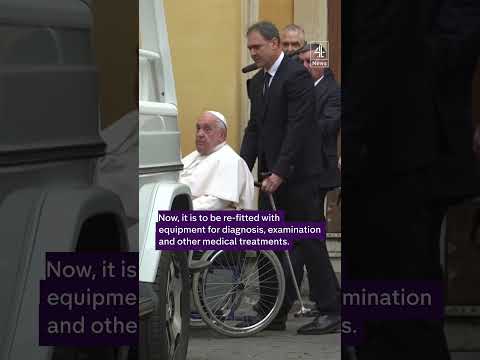 Pope Francis gifts Popemobile to children in Gaza as healthcare unit