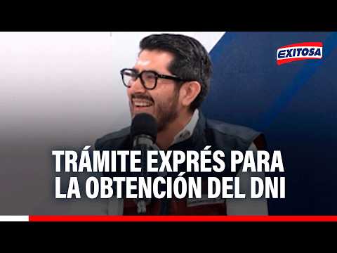 🔴🔵 Reniec cuenta con trámite exprés para la obtención del DNI, señala asesor Iván Torres