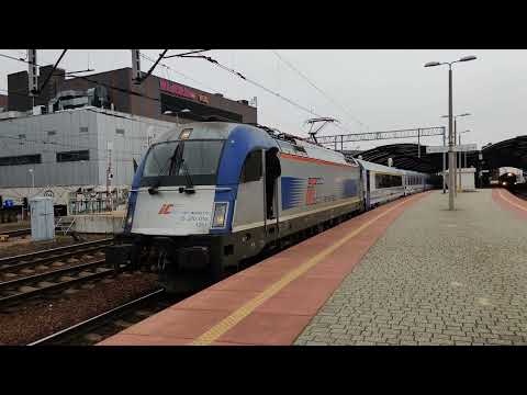 PKP IC Husarz 5 370 010 with EC56 to Berlin Hbf at Katowice, PL 20.02.2023 [4K60]