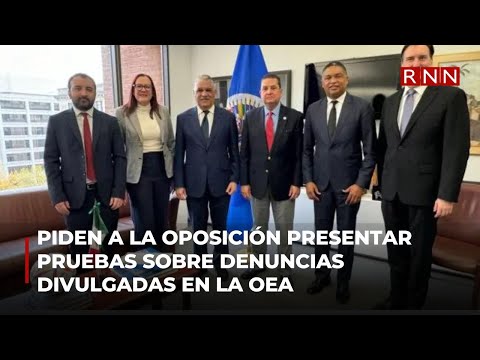 Piden a la oposición presentar pruebas sobre denuncias divulgadas en la OEA