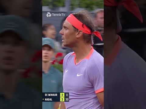 Crazy Nadal vs De Minaur Point!