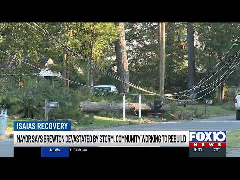 Mayor says Brewton devastated by Isaias, community working to rebuild