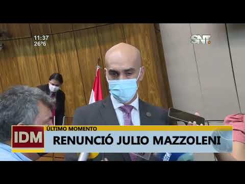Renunció Julio Mazzoleni como Ministro de Salud