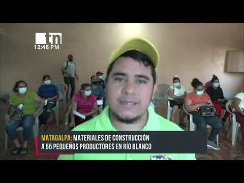 MEFCCA entrega materiales de construcción en Río Blanco - Nicaragua