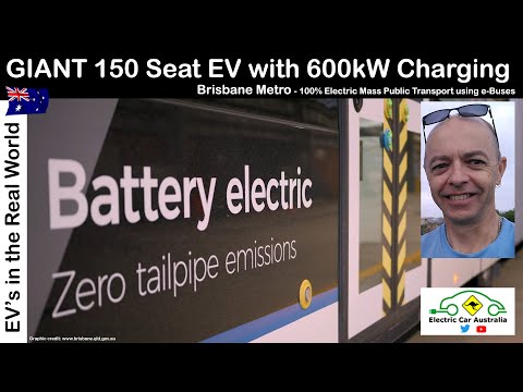 GIANT EV People Mover | 150 Seater 600kW EV Charging | Brisbane Metro 100% ELECTRIC Public Transport