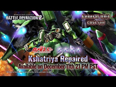 MOBILE SUIT GUNDAM BATTLE OPERATION 2 - Kshatriya Repaired Trailer