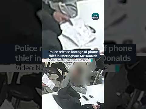 Police release footage of phone thief in Nottingham McDonalds #nottingham #crime #phone #uk