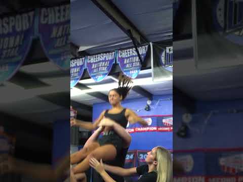 Thank god I decided to put those cheer shoes on  #cheerleading #cheer #cheerfail