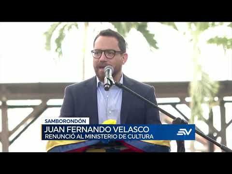 Juan Fernando Velasco presenta renuncia al Ministerio de Cultura