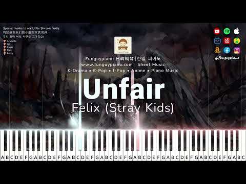 (<strong>Easy</strong> Piano) Felix 필릭스 (Stray <strong>Kids</strong>) - Unfair