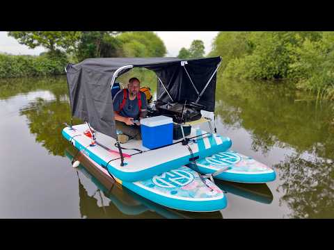 I Built A Floating Camp and Took It Down the River