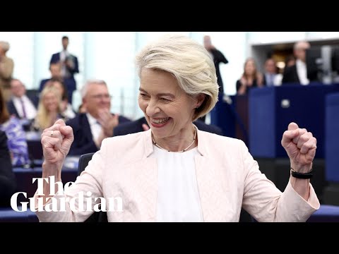 'Emotional moment': Ursula von der Leyen re-elected European Commission president