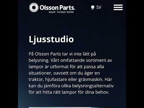 Ljusstudio - Lights.olssonparts.com