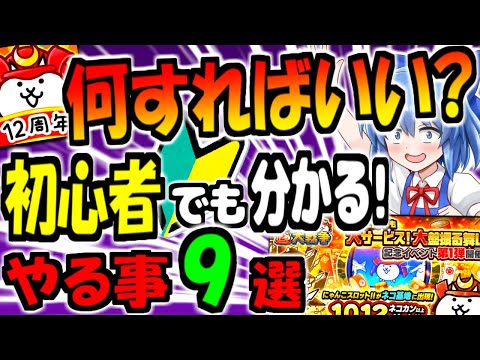 【にゃんこ大戦争】初心者必見! １２と２分の１周年 天下統一への道 から 始めた人向けに 分かりやすく 序盤の進め方 や 今来てる 極ネコ祭 引くべきか  徹底解説【ゆっくり解説】