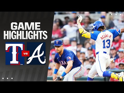 Rangers vs. Braves Game Highlights (4/20/24) | MLB Highlights