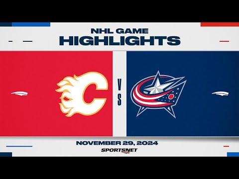 NHL Highlights | Flames vs. Blue Jackets - November 29, 2024