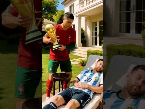 Ronaldo Stole Messi’s World Cup Trophy 😱😂 | AI Funny Story