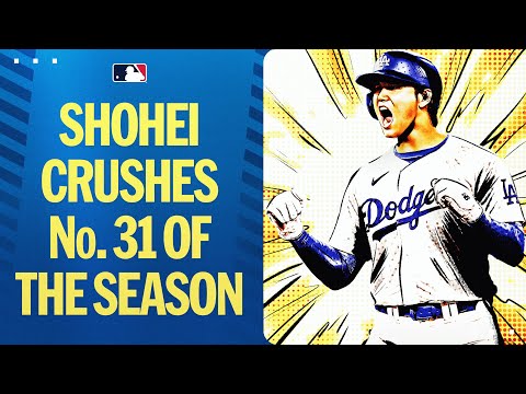 Shohei Ohtani hits his NL-leading 31st homer of the season! 大谷翔平ハイライト