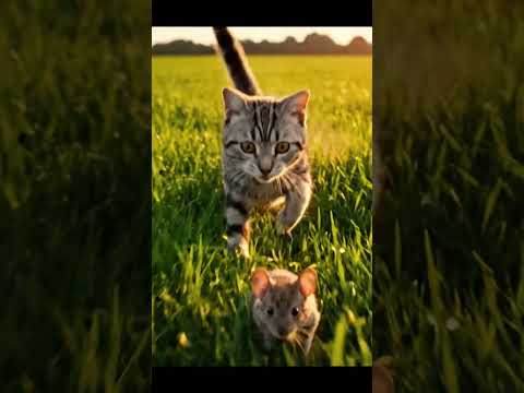 “Will the Kitten Catch the Mouse? 🐱🐭 | Funny Short Animation”